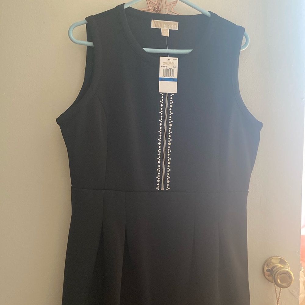 Women's Michael Kors XL Black Midi Dress